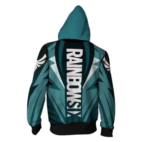 Unisex Zofia Hoodies Rainbow Six Siege Zip Up 3D Print Jacket