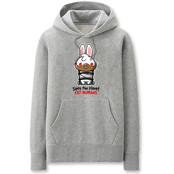 Usavich Hoodies - Solid Color Cute Usavich Cartoon Style Fleece Hoodie