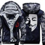 V-Vendetta Jackets - Solid Color V-Vendetta Movie Series Fleece Jacket
