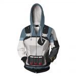 Valorant 3D Print Zipper Up Sweatshirt Hoodie