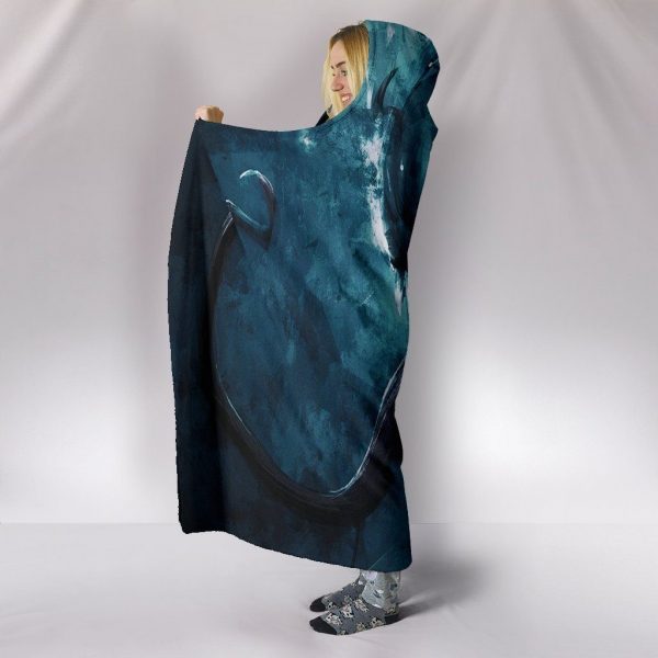 Venom Hooded Blanket - Long Tongue Black Blanket