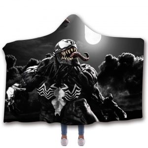 Venom Hooded Blanket - Moonlight Black Blanket
