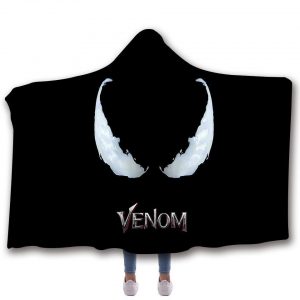 Venom Hooded Blanket - The Eye Of Venom Black Blanket