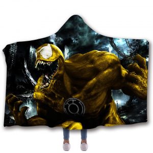 Venom Hooded Blanket - Venom Late Night Black Blanket