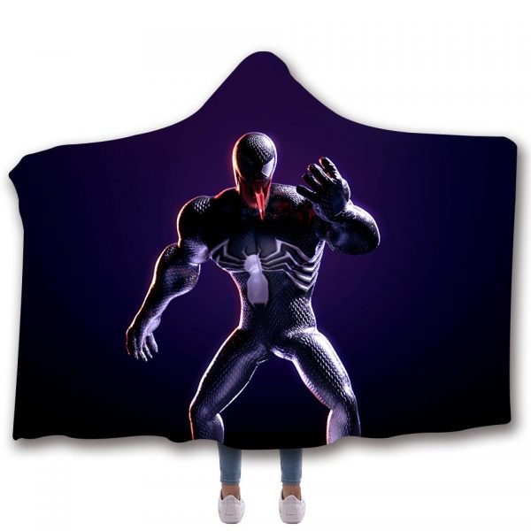 Venom Hooded Blanket - Venom Provocative Black Blanket