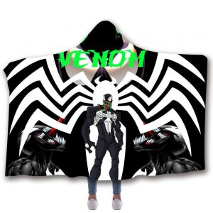 Venom Hooded Blanket - Warrior Black Cool Blanket