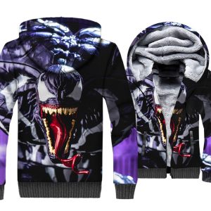 Venom Jackets - Venom Movie Series Venom Icon Super Cool 3D Fleece Jacket