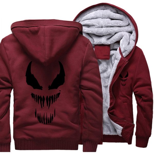 Venom Jackets - Venom Movie Series Venom Icon Super Cool Black Fleece Jacket