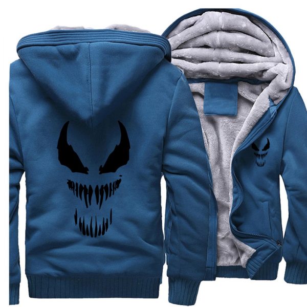 Venom Jackets - Venom Movie Series Venom Icon Super Cool Black Fleece Jacket