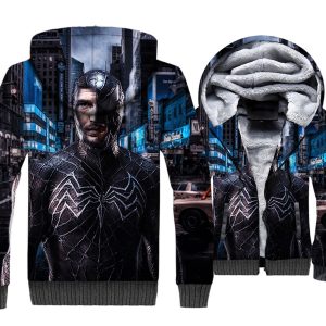 Venom Jackets - Venom Series Super Eddie Venom Symbiosis Cool 3D Fleece Jacket