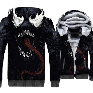 Venom Jackets - Venom Series Super Fierce Venom Symbiosis Cool 3D Fleece Jacket