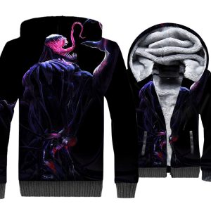 Venom Jackets - Venom Series Super Hero Venom Spider-Man Cool 3D Fleece Jacket