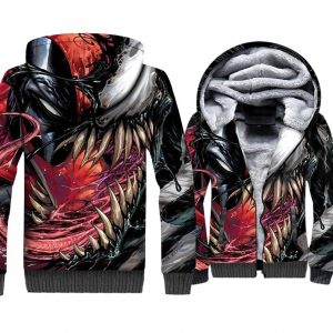 Venom Jackets - Venom Series Super Hero Venom Symbiosis Super Cool 3D Fleece Jacket