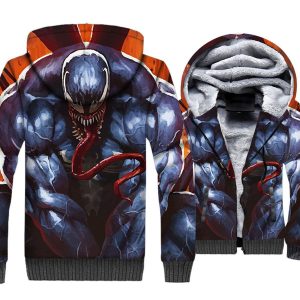 Venom Jackets - Venom Series Super Strong Venom Symbiosis Cool 3D Fleece Jacket
