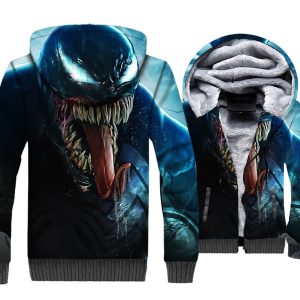 Venom Jackets - Venom Series Venom Symbiote Super Cool 3D Fleece Jacket