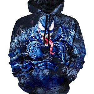 Venom Sesion2 Hoodies - Pullover Blue Hoodie