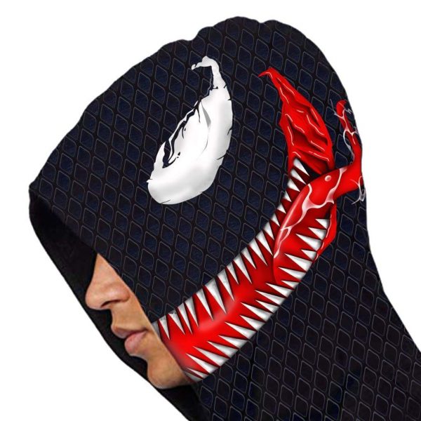 Venom Tongue Hoodies - Pullover Black Hoodie