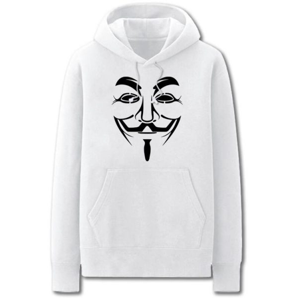 VForVendetta Hoodies - Solid Color VForVendetta Icon Fleece Hoodie