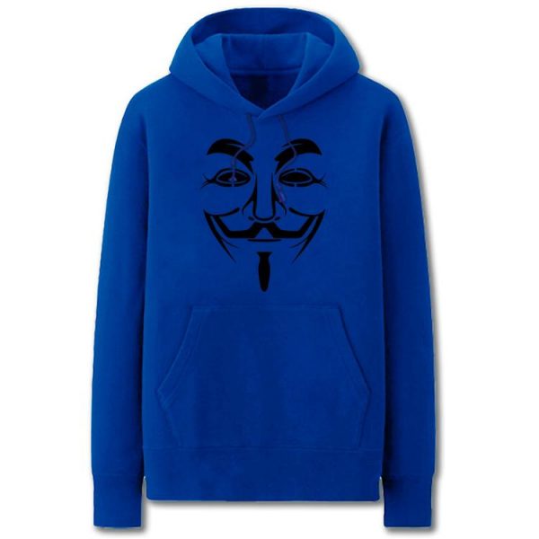 VForVendetta Hoodies - Solid Color VForVendetta Icon Fleece Hoodie