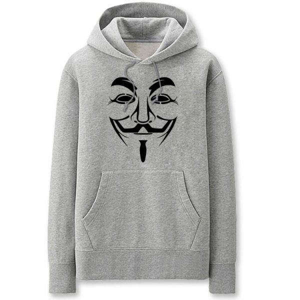 VForVendetta Hoodies - Solid Color VForVendetta Icon Fleece Hoodie