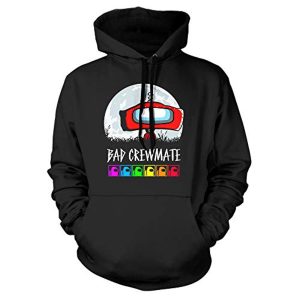 Video Game Among Us Hoodie - 3D Print Bad Crewmate Drawstring Pullover Sweatshirt with Pocket