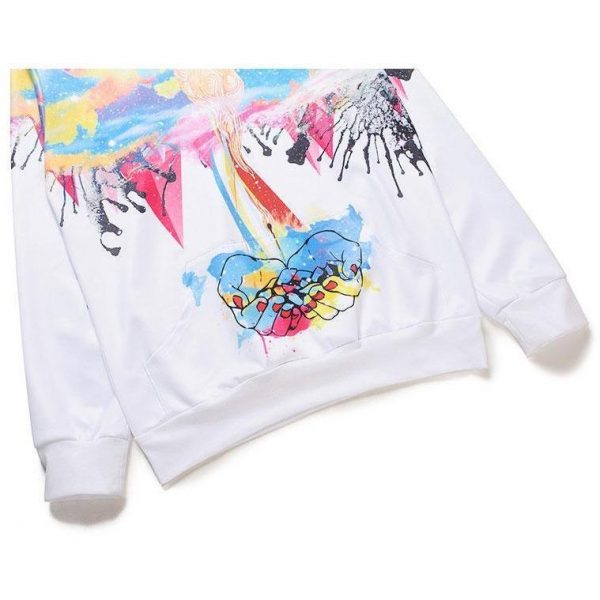 Video Game Among Us Hoodie - 3D Print Black Crewmate String Pullover Hoodie