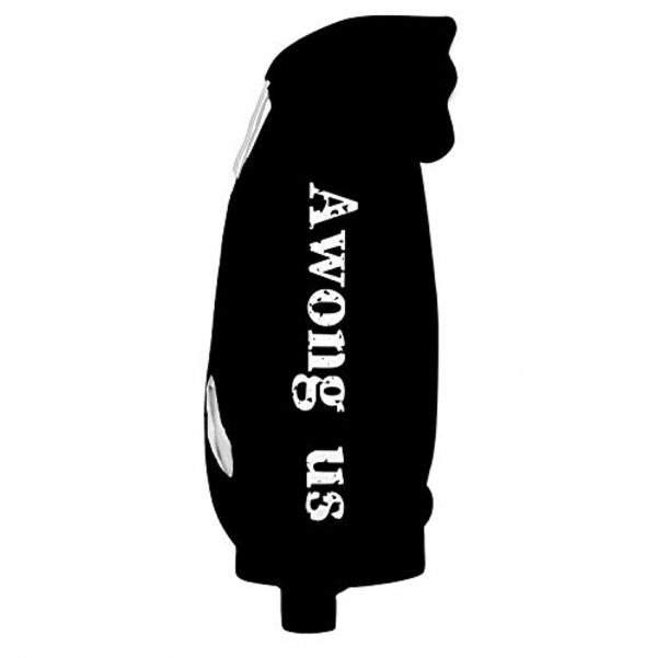 Video Game Among Us Hoodie - 3D Print Black Drawstring Pullover Hoodie