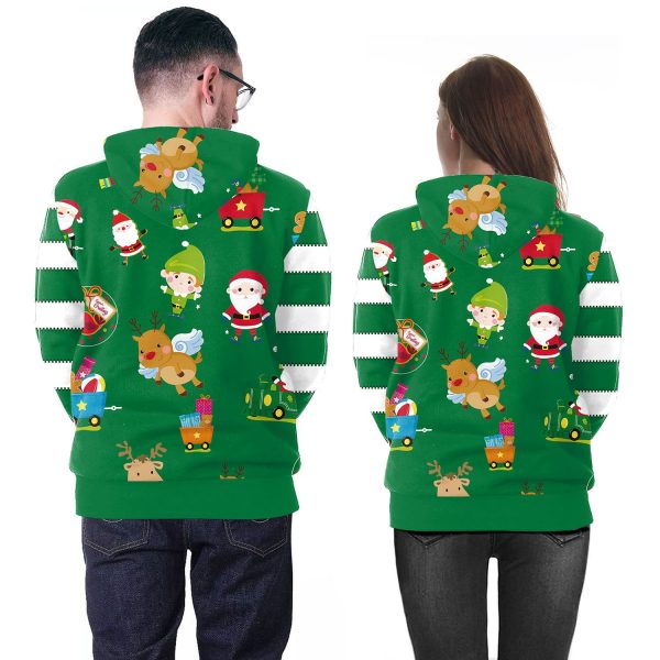 Video Game Among Us Hoodie - 3D Print Black Drawstring Pullover Sweatshirt with Pocket