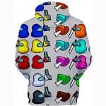 Video Game Among Us Hoodie - 3D Print Colorful Drawstring Pullover Hoodie