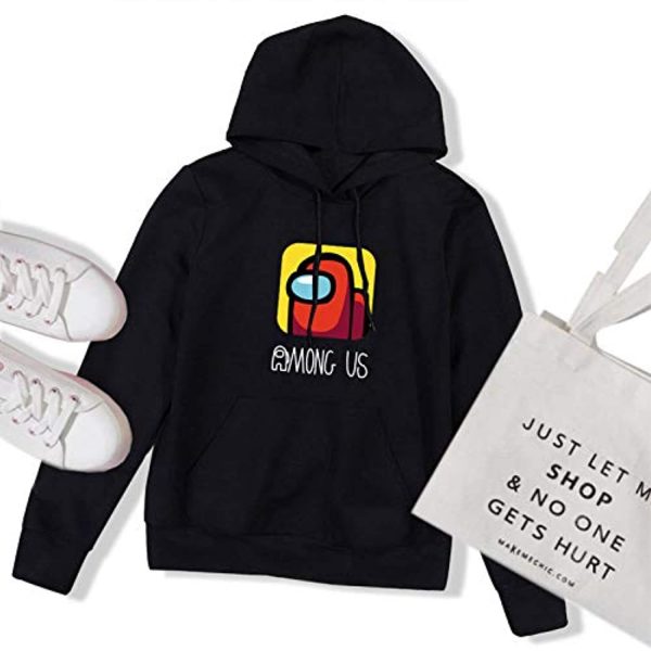 Video Game Among Us Hoodie - 3D Print Drawstring Pullover Hoodie
