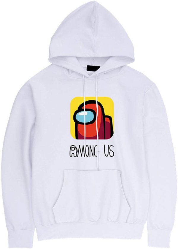 Video Game Among Us Hoodie - 3D Print Drawstring Pullover Hoodie