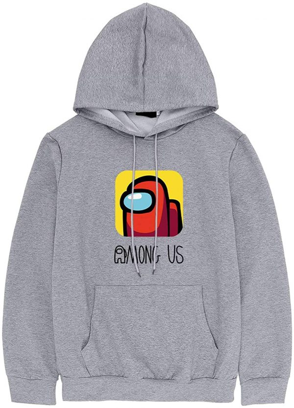 Video Game Among Us Hoodie - 3D Print Drawstring Pullover Hoodie