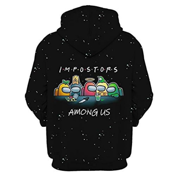Video Game Among Us Hoodie - 3D Print Impostor Pullover Hoodie
