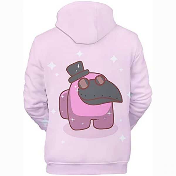 Video Game Among Us Hoodie - 3D Print Plague Doctor Drawstring Pullover Hoodie