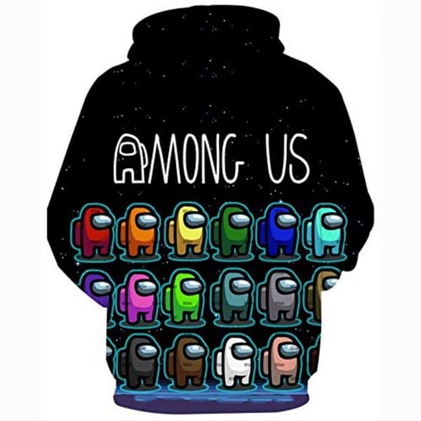 Video Game Among Us Hoodie - 3D Print Pullover Drawstring Hoodie