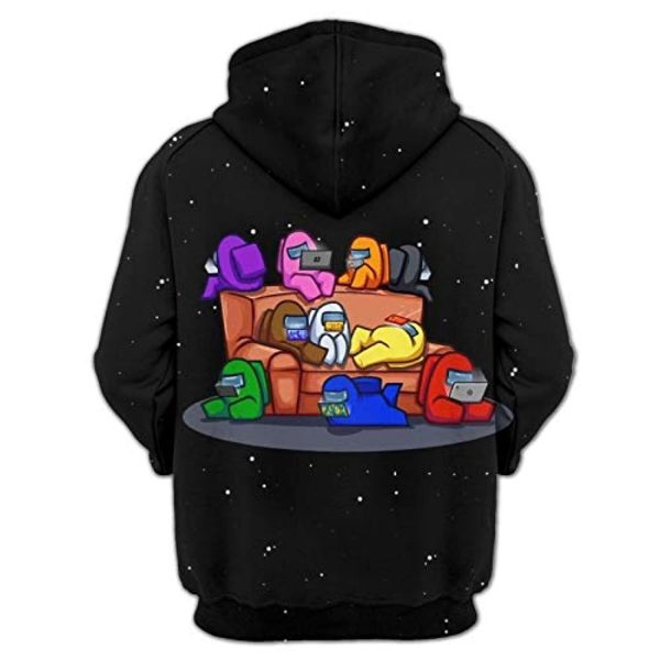 Video Game Among Us Hoodie - 3D Print Pullover Hoodie