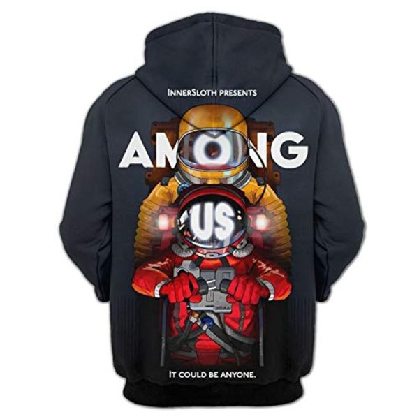 Video Game Among Us Hoodie - 3D Print Pullover Hoodie