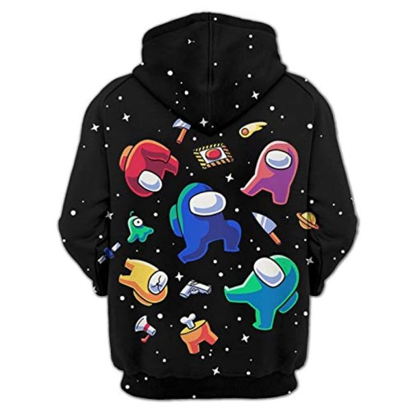 Video Game Among Us Hoodie - 3D Print Pullover Hoodie