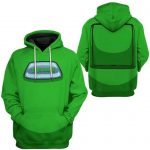 Video Game Among Us Hoodie - 3D Print Solid Color Drawstring Pullover Hoodie