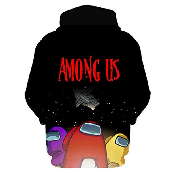 Video Game Among Us Hoodie - 3D Print String Pullover Hoodie