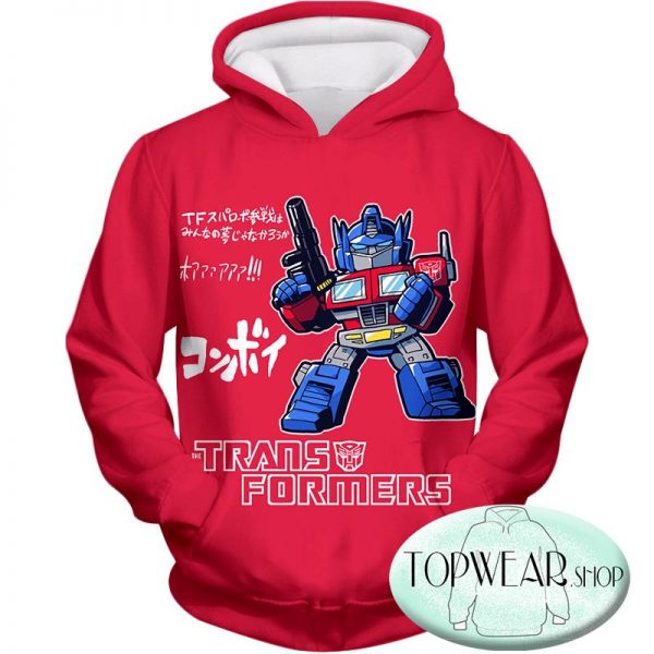 Voltron: Legendary Defender Hoodies -Transformers Optimus Prime Zip Up Hoodie