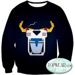 Voltron: Legendary Defender Sweatshirts - Incredible Voltron Force Front Mask Cool Sweatshirt