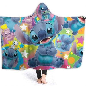 Wearable Blanket - Li-Lo & Sti-Tch Baby Anime Hooded Blanket