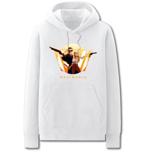 Westworld Hoodies - Solid Color Terminator Schwarzenegger Fleece Hoodie