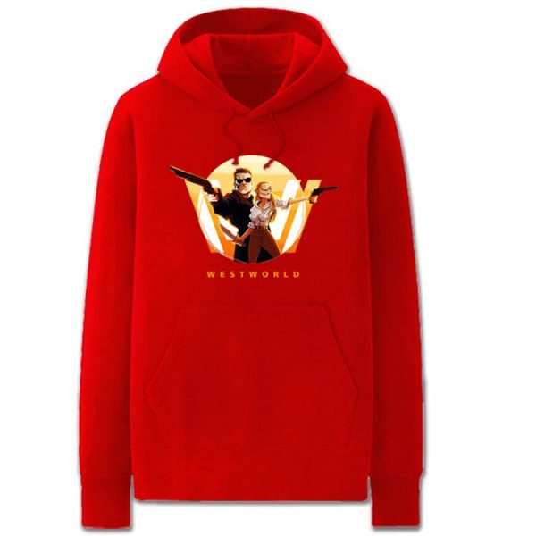 Westworld Hoodies - Solid Color Terminator Schwarzenegger Fleece Hoodie