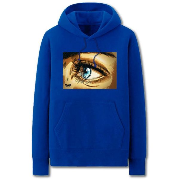 Westworld Hoodies - Solid Color Westworld Eye Cartoon Style Fleece Hoodie