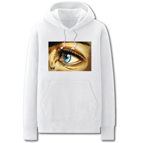 Westworld Hoodies - Solid Color Westworld Eye Cartoon Style Fleece Hoodie