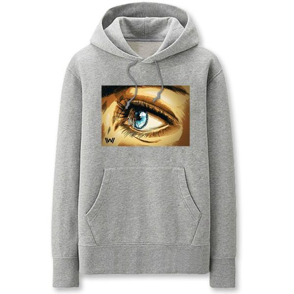 Westworld Hoodies - Solid Color Westworld Eye Cartoon Style Fleece Hoodie