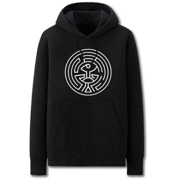 Westworld Hoodies - Solid Color Westworld Maze Fleece Hoodie