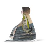 Winds UpHooded Blanket - Sailboat Sea Blanket
